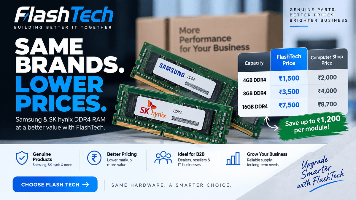 Save More on RAM: FlashTech vs Computer Shop Prices